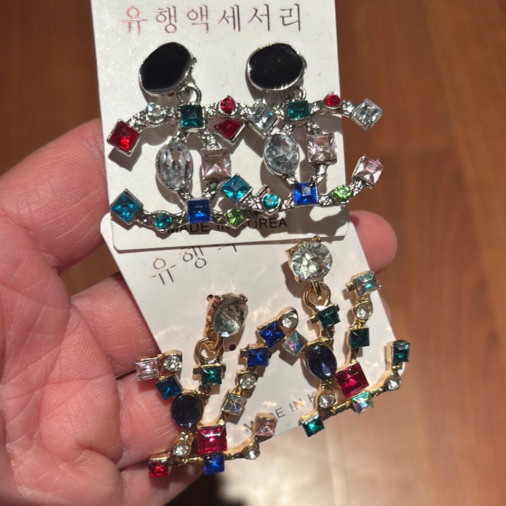 Colorful Crystal Earrings
